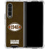 NFL Cleveland Browns Alternate Distressed Galaxy Z Fold4 5G Clear Case